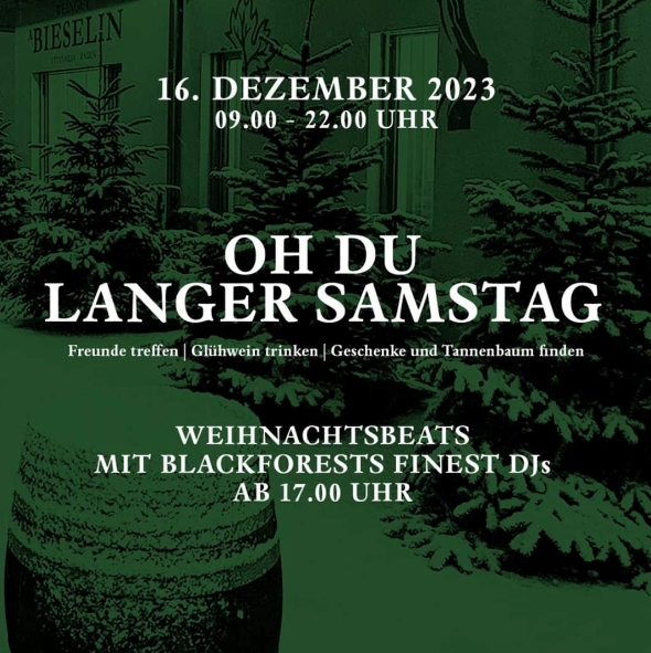 Oh du langer Samstag