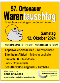 Plakat Warentauschtag