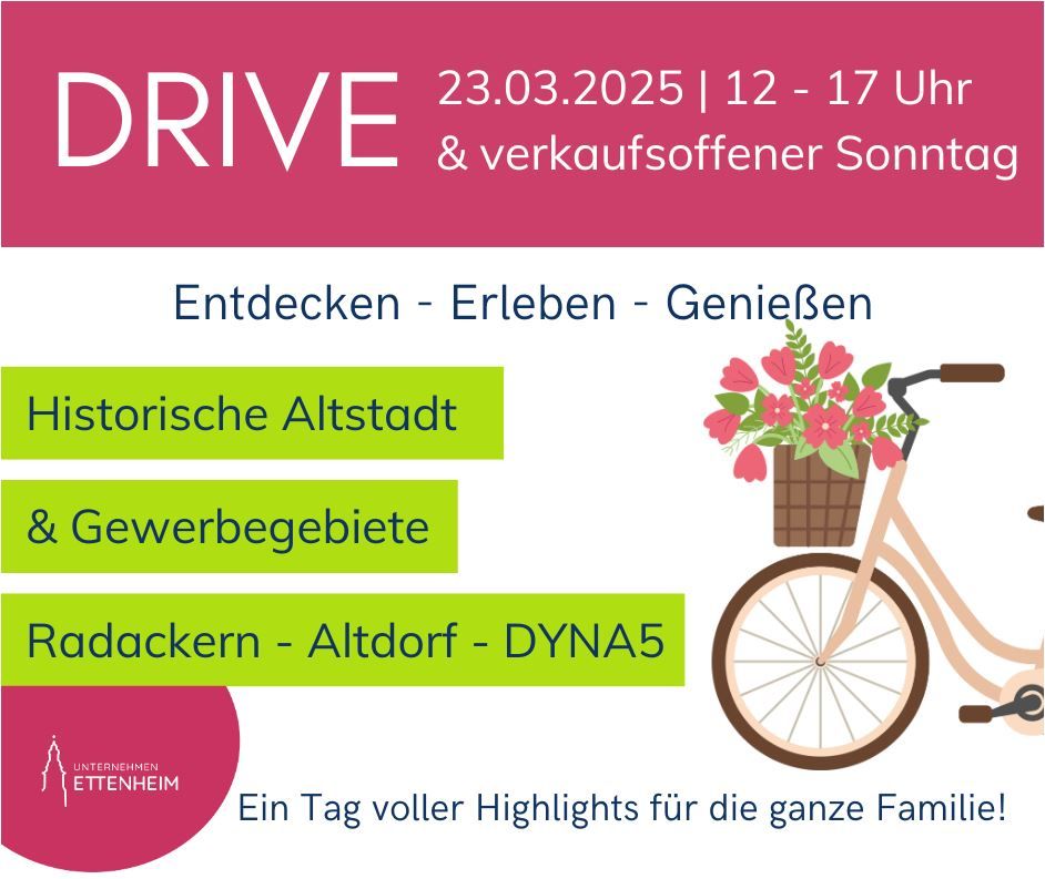 DRIVE und verkaufsoffener Sonntag